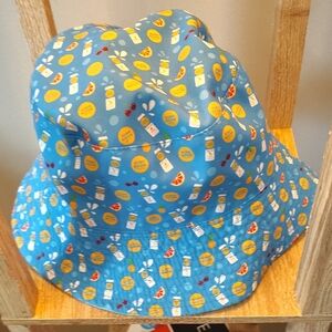 Vibrant Blue Bucket Hat with Fun Pattern